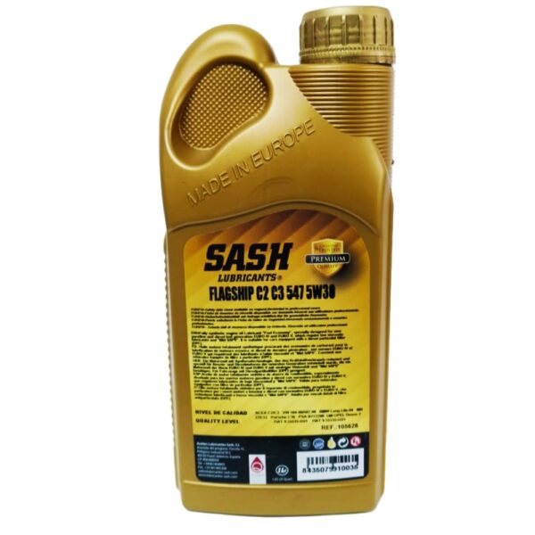 ACEITE SASH FLAGSHIP C2 C3 547 5W30 1L - Imagen 3