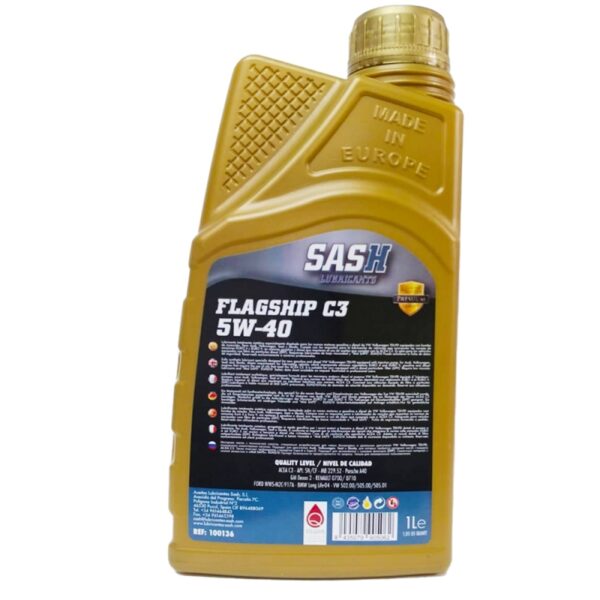 ACEITE SASH FLAGSHIP C3 5W 40 1L - Imagen 3