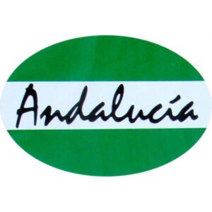 ADHESIVO ANDALUCIA LETRA  6X8 CM