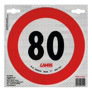 ADHESIVO LIMITE DE VELOCIDAD 80KM/H