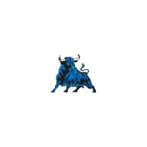 ADHESIVO TORO AZUL 6X8 CM