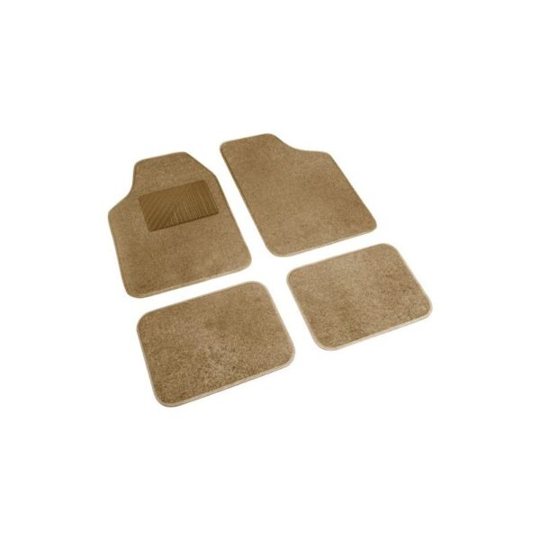 ALFOMBRAS COSMO UNIVERSAL MOQUETA Y PVC BEIGE 4 PIEZAS - Imagen 2