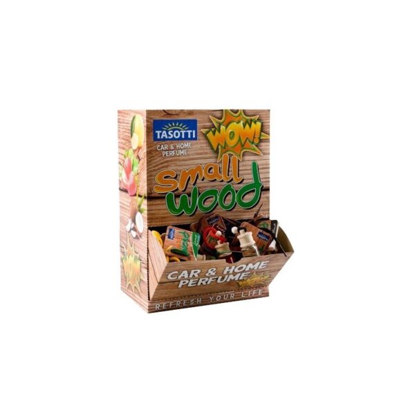 AMBIENTADOR TASOTTI SMALL WOOD 4ML (EXPOSITOR 60 UNIDADES)