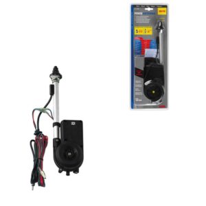 ANTENA ELECTRICA AUTOMÁTICA BLACK MASTER ALTURA 29 CM ACOPLE 20-25 MM Ø