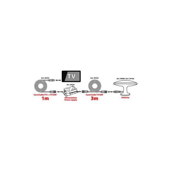 ANTENA TV OMNIDIRECCIONAL GLOBE-240 DIAMETRO 240 MM - Imagen 4
