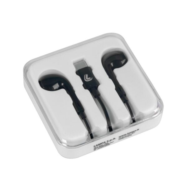 AURICULARES CON MICROFONO Y CONEXION BLUETOOH CABLE USB TYPE-C ESSENTIAL- 120 CM - NEGRO - Imagen 2