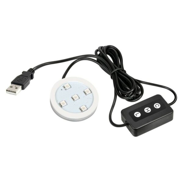 BASE LUMINOSA LED USB PARA AMBIENTADOR TRUCKY 7 COLORES CON ATENUADOR - Imagen 2