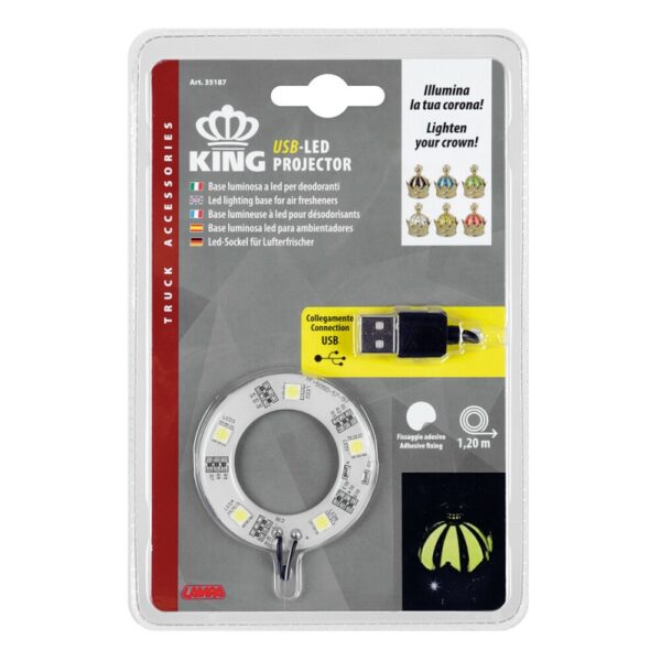 BASE LUMINOSA USB PARA AMBIENTADOR KING - Imagen 6