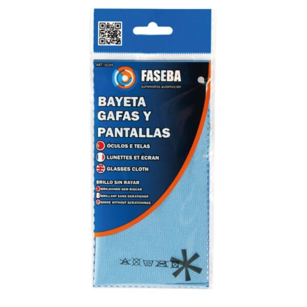 BAYETA FASEBA PARA GAFAS, LENTES Y PANTALLAS 14 X15 CM - Imagen 3