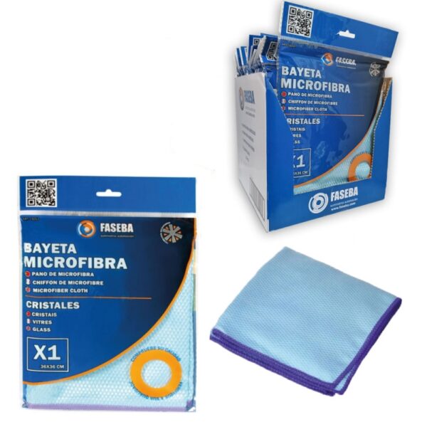 BAYETA MICROFIBRA FASEBA CRISTALES 36X36 CM - Imagen 5