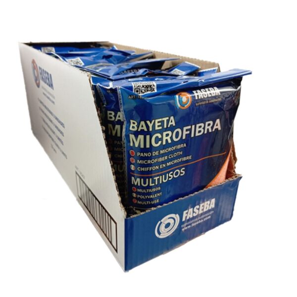 BAYETA MICROFIBRA FASEBA MULTIUSOS 32X32  CM (3 UNIDADES) - Imagen 3