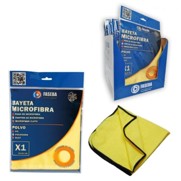 BAYETA MICROFIBRA FASEBA POLVO 36X36 CM - Imagen 5