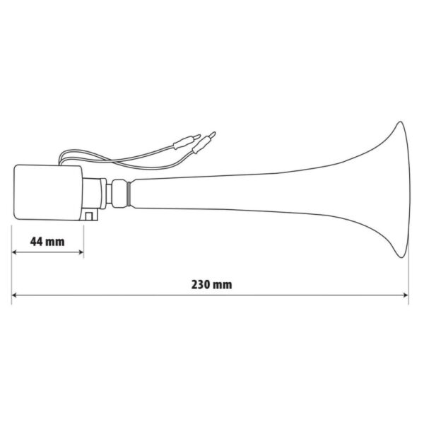 BOCINA ELECTRONEUMATICA 12/24V 8A SONIDO TURCO 110 DB - Imagen 4
