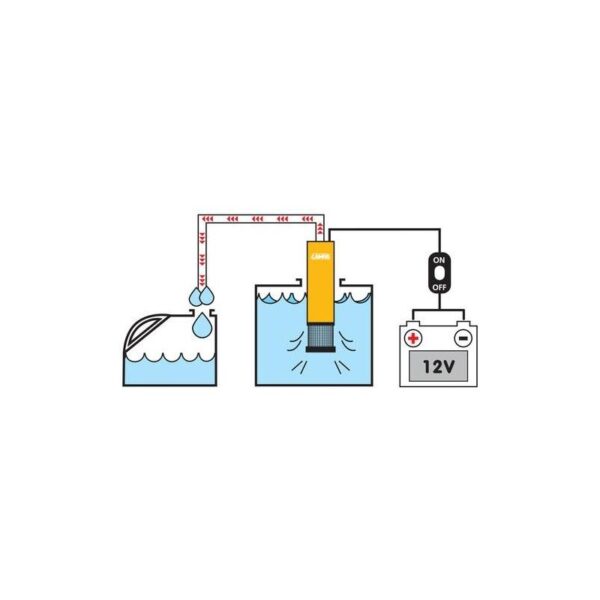 BOMBA DE SUCCION DE LIQUIDOS DE INMERSION ELECTRICA12V 30 L / min - Imagen 2