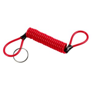 CABLE DE SEGURIDAD EN ESPIRAL ROJO