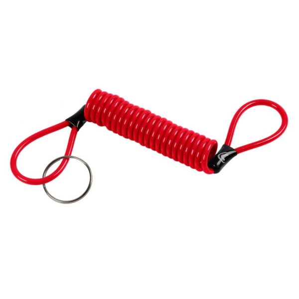 CABLE DE SEGURIDAD EN ESPIRAL ROJO