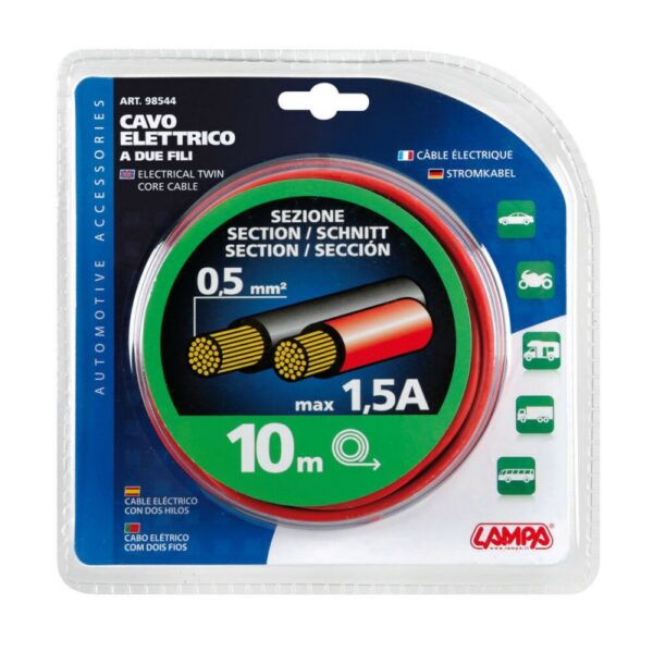 CABLE ELCTRICO DOS HILOS 0,5 mm² x 10 m - Imagen 2