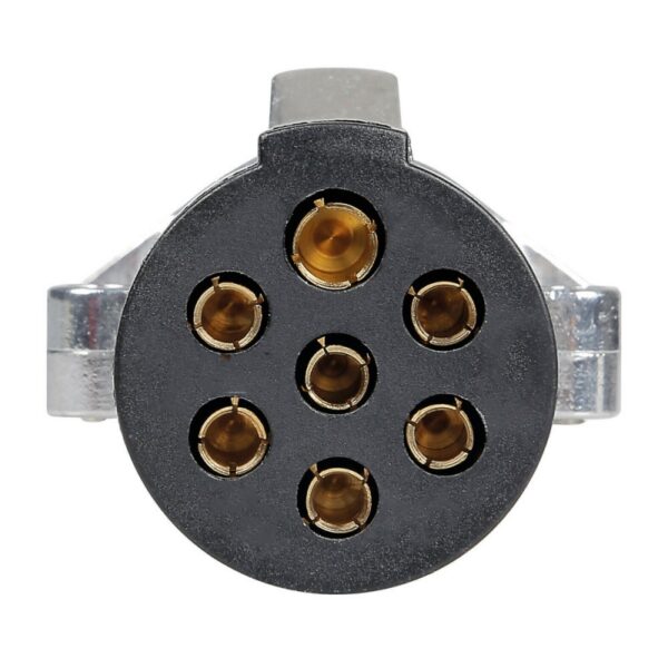 CABLE ELECTRICO 7 PIN PUR(POLIURETANO) CON ENCHUFEDE METAL TIPO N 3.5 METROS - Imagen 3