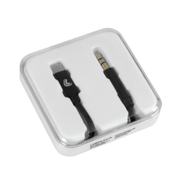 CABLE LINEA ESSENTIAL TIPO C > AUXILIAR 100 CM NEGRO - Imagen 2