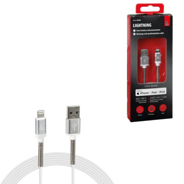 CABLE COMPATIBLE CAMIÓN 24V ORIGINAL 1M USB/IPHONE 5/6/7 (8 Pins lighting) - Imagen 6