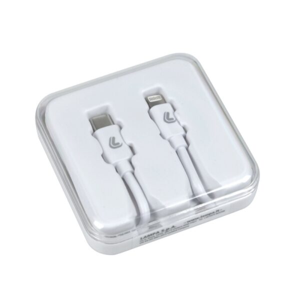 CABLE TIPO C > APPLE 8 PIN ESSENTIAL - 100 CM - BLANCO - Imagen 3