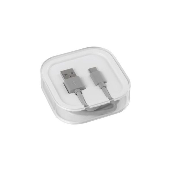 CABLE USB TIPO C ESSENTIAL 100 CM GRIS - Imagen 2