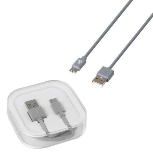CABLE USB TIPO C ESSENTIAL 100 CM GRIS - Imagen 3