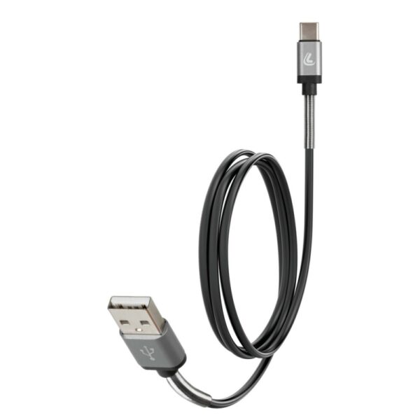 CABLE COMPATIBLE CAMIÓN 24V USB Y MICRO USB TIPO C 100 CM NEGRO - Imagen 2