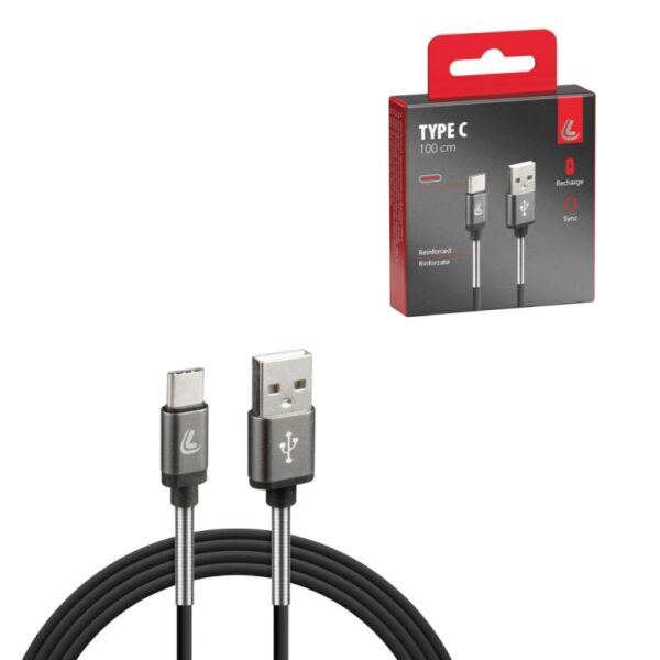 CABLE COMPATIBLE CAMIÓN 24V USB Y MICRO USB TIPO C 100 CM NEGRO - Imagen 4