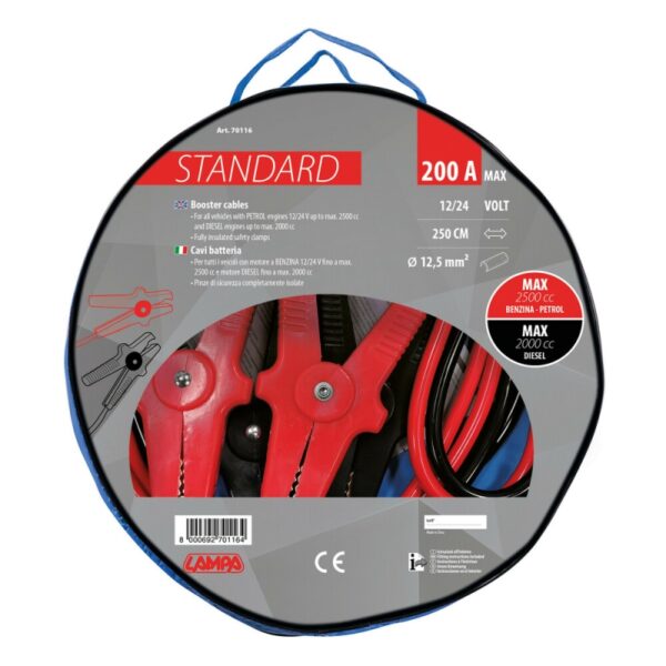 CABLES DE ARRANQUE ESTANDAR 200A CABLE 2,5 M - Imagen 2