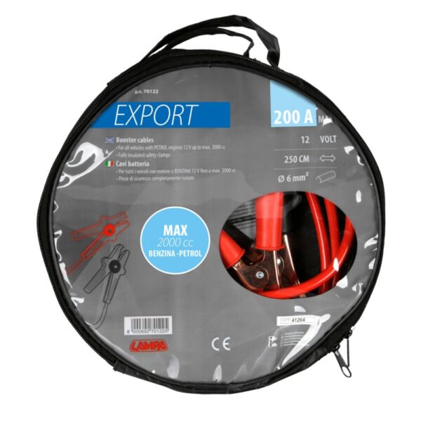 CABLES DE ARRANQUE EXPORT 12V 200A CABLE 250 CM - Imagen 3