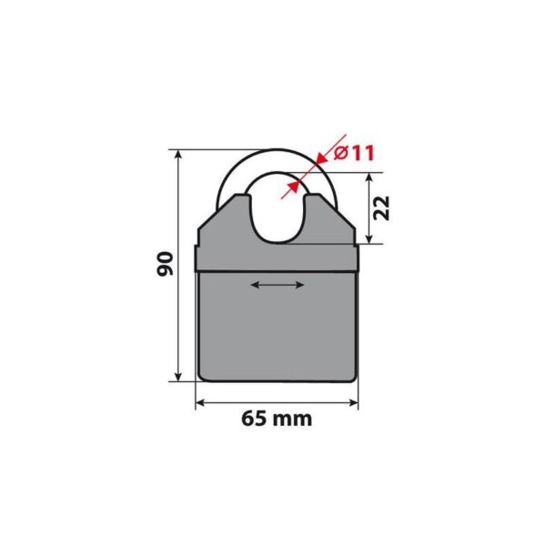 CADENA ANTIRROBO MODELO C-LOCK 150 CM ACERO CEMENTADO - Imagen 3