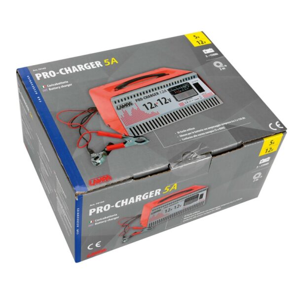 CARGADOR DE BATERIA 5A 12V HOMOLOGACION GS-TUV APROBACION ROHS - Imagen 2