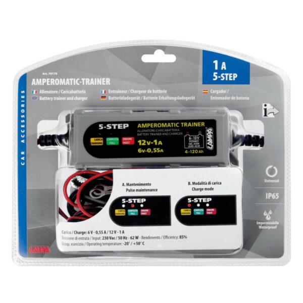 CARGADOR DE BATERIA INTELIGENTE 6/12V - 0,55/1A - Imagen 2