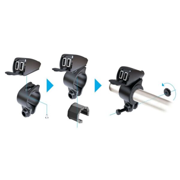 CARGADOR DOBLE USB 12/24V 5400mA RESISTENTE AGUA - Imagen 7