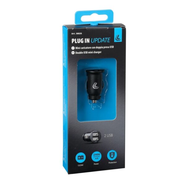 CARGADOR DOBLE USB CARGA RAPIDA 12/24V 2500mA - Imagen 3