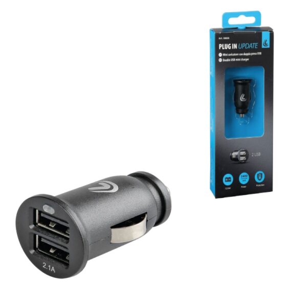CARGADOR DOBLE USB CARGA RAPIDA 12/24V 2500mA