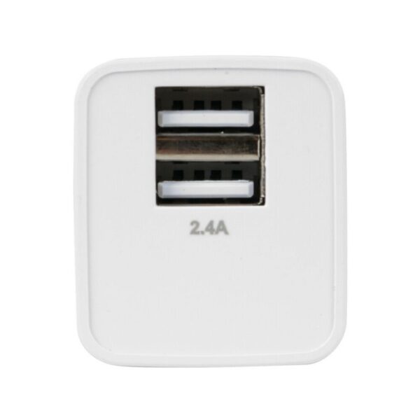 CARGADOR LINEA ESSENTIAL CON 2 PUERTOS USB(A+A)-2400 Ma 12w 220/240 - Imagen 3