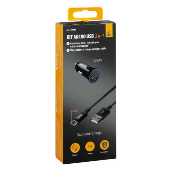 CARGADOR COMPATIBLE CAMIÓN 24V + CABLE MICRO USB - Imagen 3