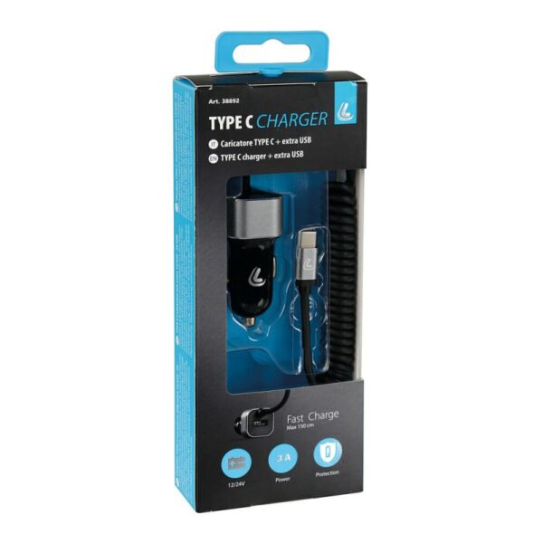 CARGADOR COMPATIBLE CAMIÓN 24V + CABLE TIPO C - Imagen 2