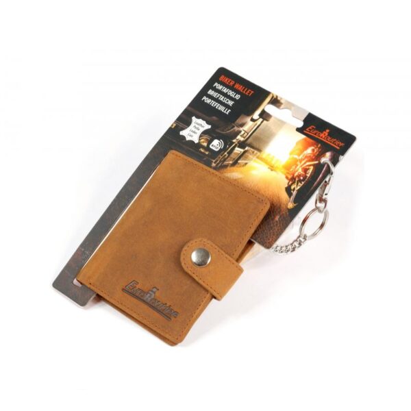 CARTERA CORTA MARRON CON CADENA - Imagen 5