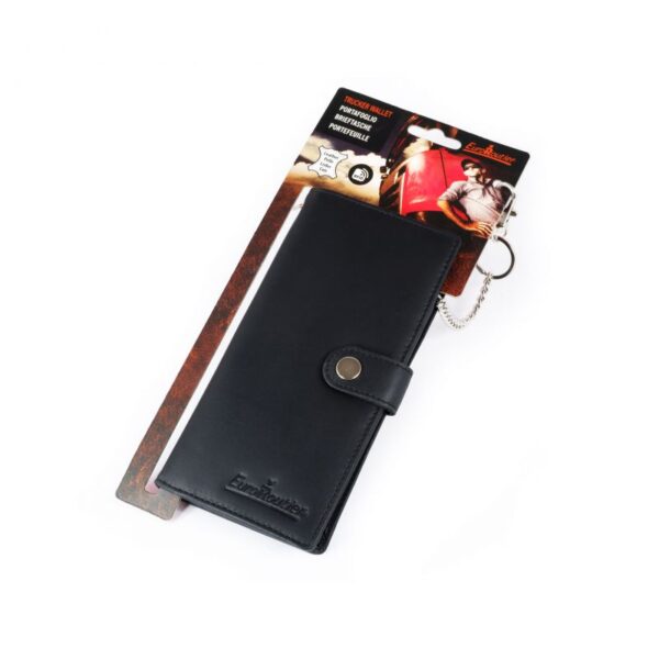 CARTERA LARGA NEGRA CON CADENA - Imagen 3