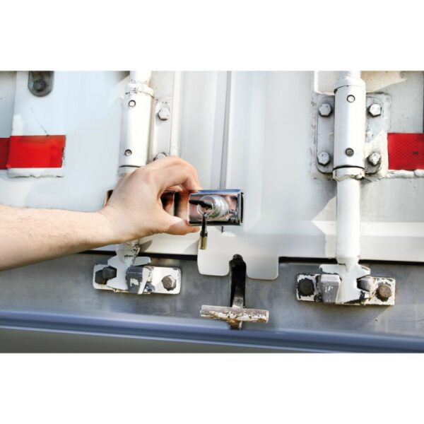 CIERRE SEGURIDAD CAMION PUERTA TRASERA 22-43 CM ACERO CROMADO - Imagen 3
