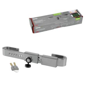 CIERRE SEGURIDAD CAMION PUERTA TRASERA 22-43 CM ACERO CROMADO