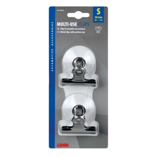 CLIPS METALICOS CON VENTOSA 50 MM (2 UNIDADES) - Imagen 4