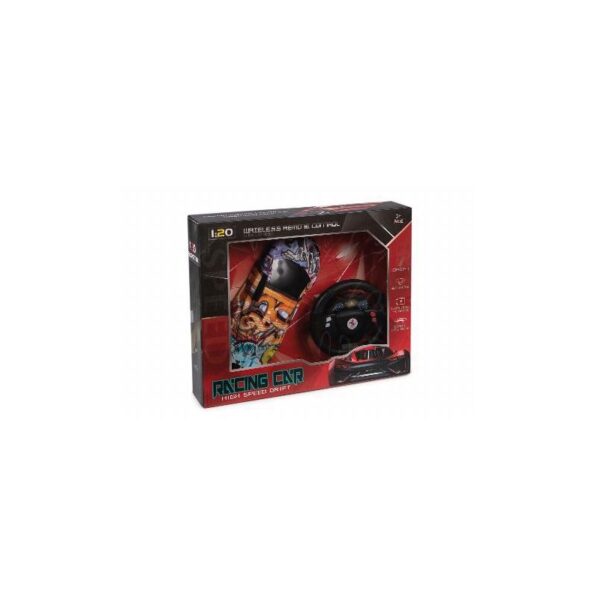 COCHE DEPORTIVO R/C CON MANDO EN FORMA DE VOLANTE ESCALA 1:20 (MODELOS SURTIDOS)