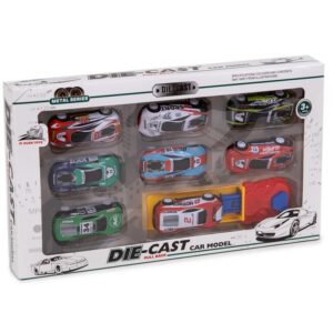 COCHES DE METAL CON LANZADERA 17x29x3 CM