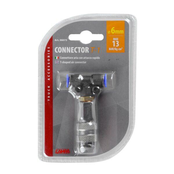 CONECTOR DE AIRE T-1 6 MM - Imagen 2