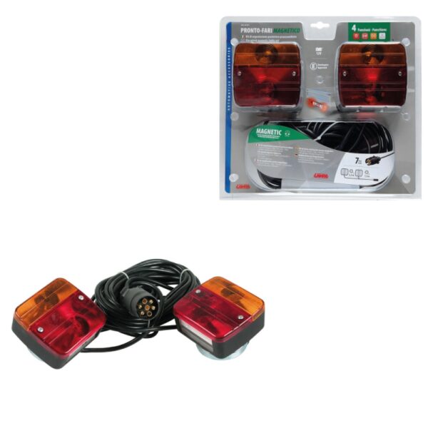 CONJUNTO DE LUCES MAGNETICAS PARA REMOLQUE PRONTO-FARI 12V - Imagen 2