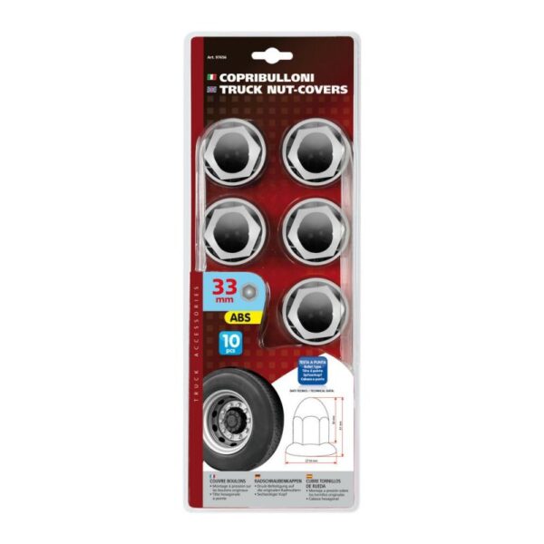 EMBELLECEDOR ABS CROMADO 33MM (10 UNIDADES) - Imagen 2